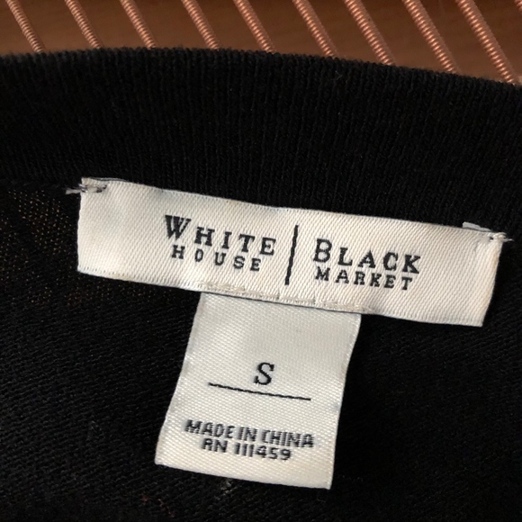 White House Black Market Embellished Cropped cardigan Sweater - Picture 8 of 8